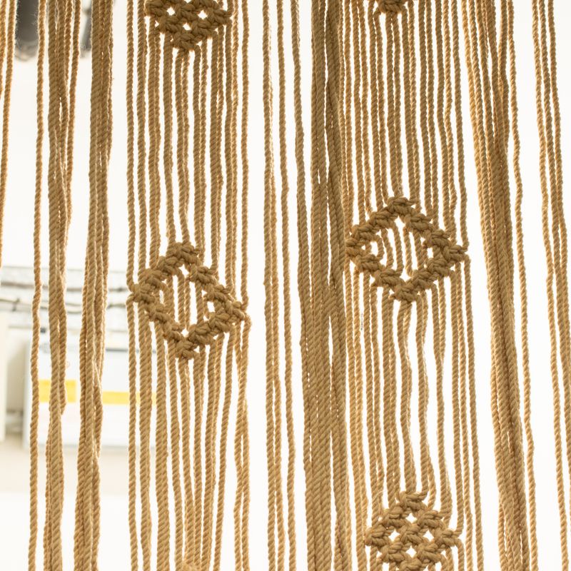Macramé Gordijn - Camel