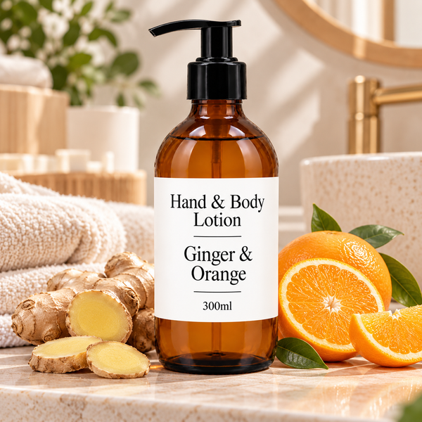 Gember & Sinaasappel Lotion 300ml - Zonder Label