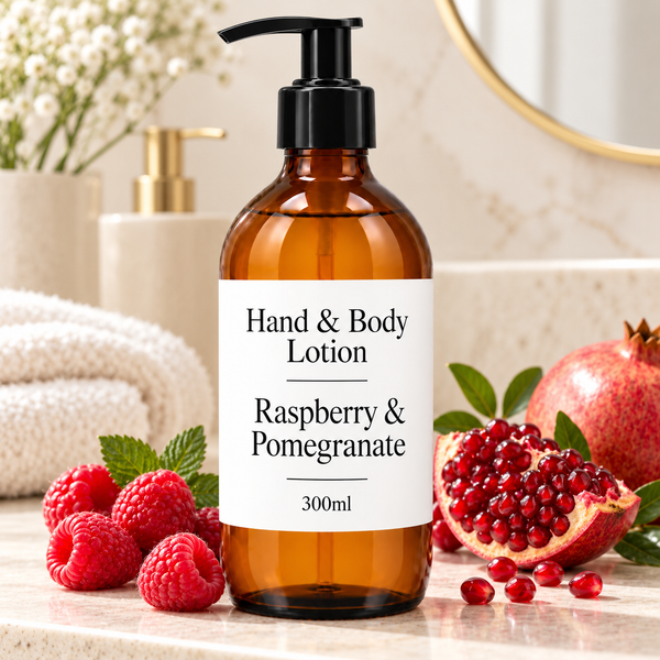 Frambozen & Granaatappel Lotion 300ml - Zonder Label