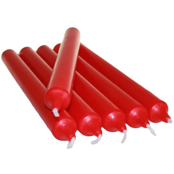 Diner Kaarsen - Rood - 100st