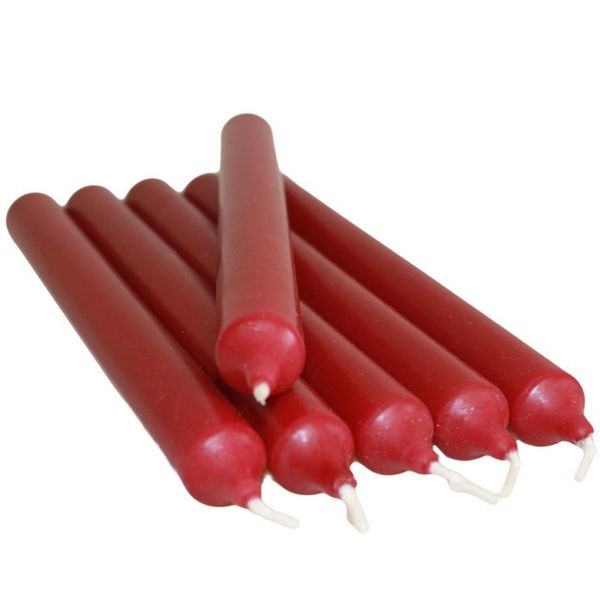 Diner Kaarsen Bordeaux Rood - 100st