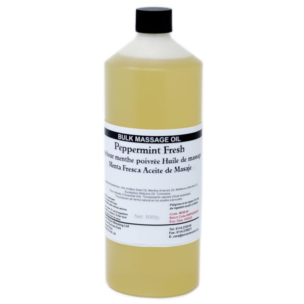 Massage & Bad Olie - 1kg - Pepermunt