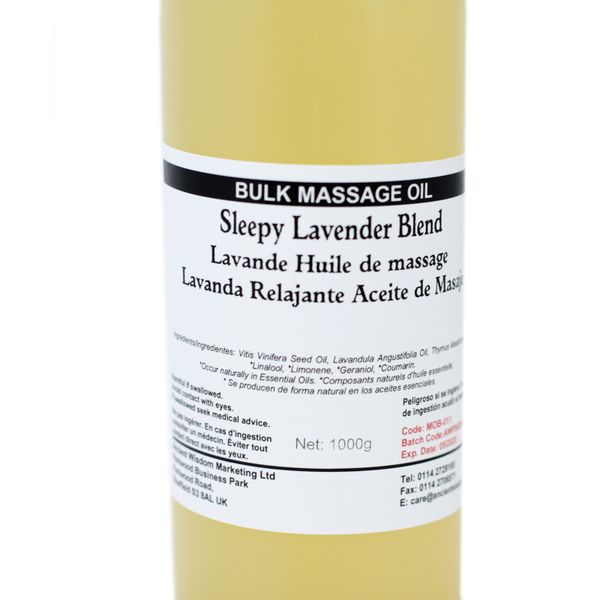 Massage & Bad Olie - 1kg - Lavendel