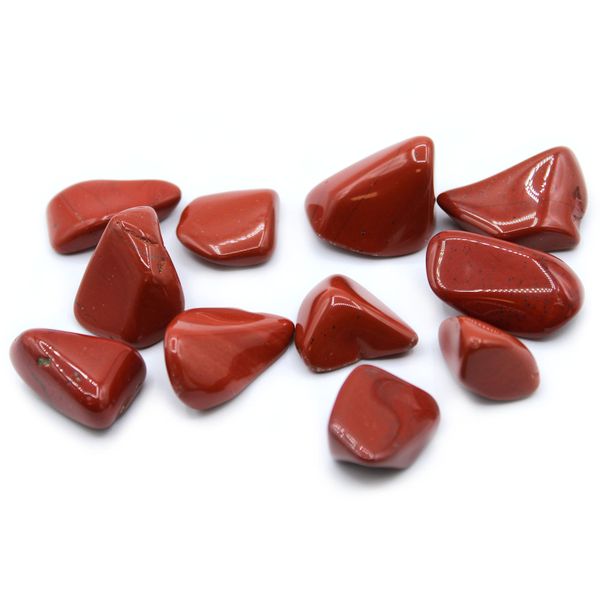 Gepolijste Tuimel Stenen - Large - Jaspis - Rood