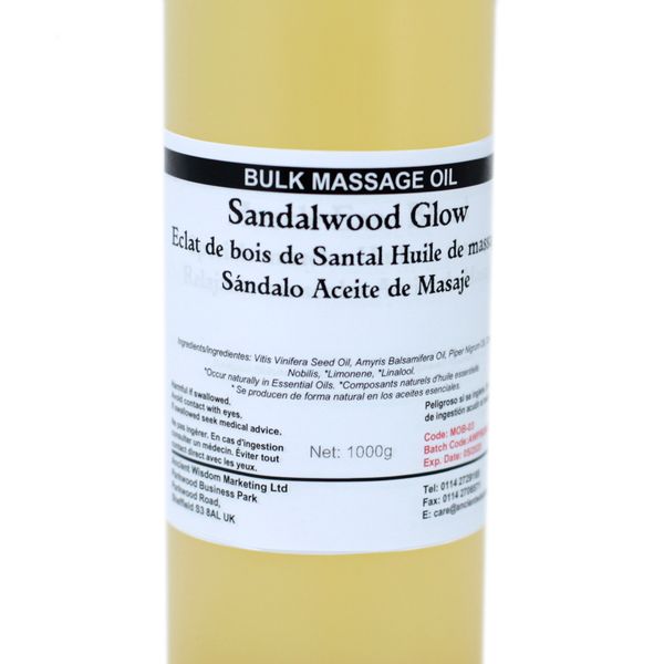 Massage & Bad Olie - 1kg - Sandelhout