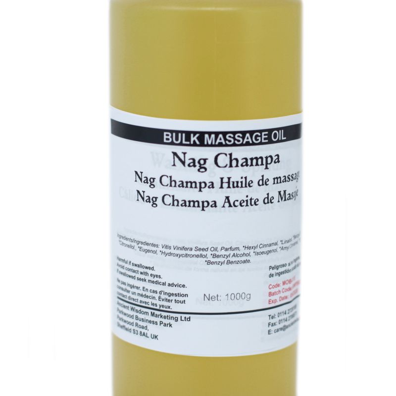 Massage & Bad Olie - 1kg - Nag Champa
