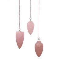 Magische Edelstenen Pendel - Roze Quartz