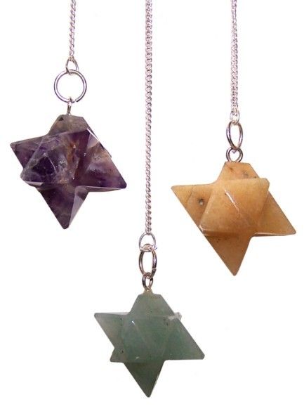 Merkaba Ster Pendels- (gesorteerd)