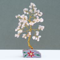 Indiase Edelstenen Boom - Rozenkwarts - 80 Stenen