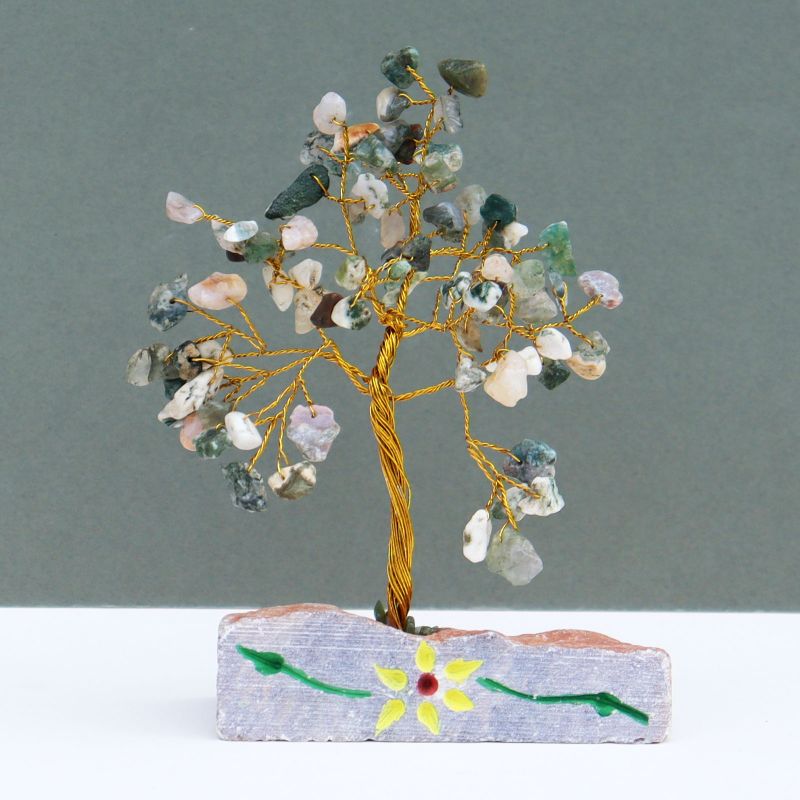 Indiase Edelstenen Boom - Agaat - 80 Stenen