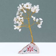 Indiase Edelstenen Boom - Steenkristal - 80 Stenen