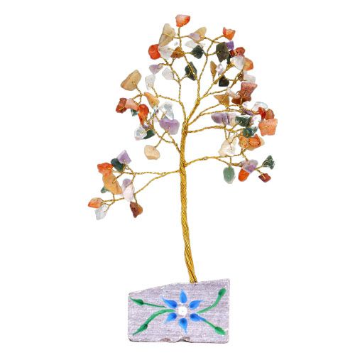 Indiase Edelstenen Boom - Gemengde Edelstenen - 80 Stenen