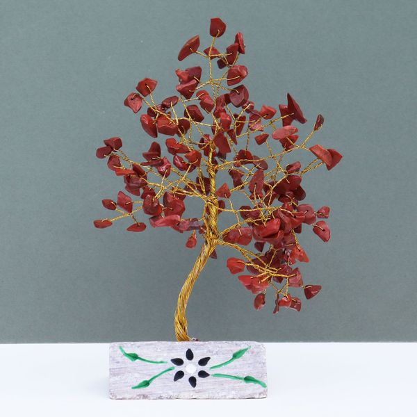 Indiase Edelstenen Boom - Rode Jaspis - 160 Stenen
