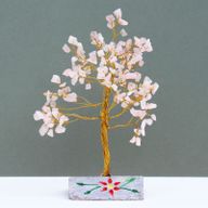 Indiase Edelstenen Boom - Rozenkwarts - 160 Stenen