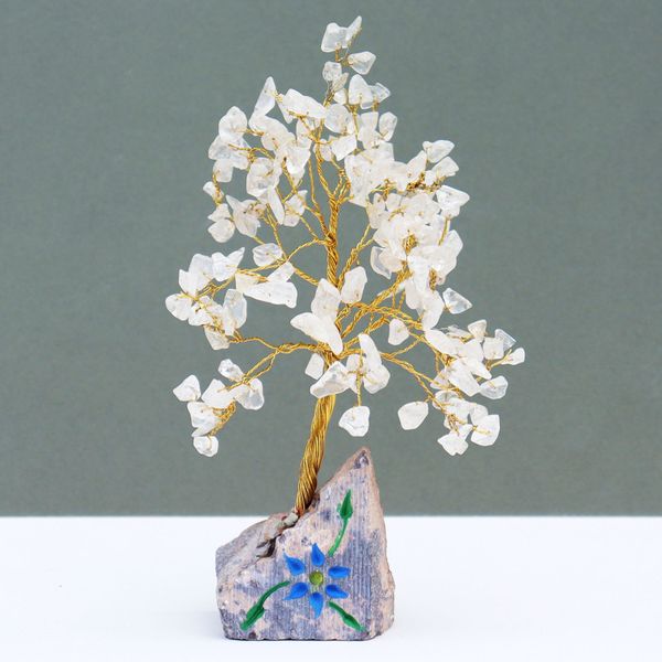 Indiase Edelstenen Boom - Steenkristal - 160 Stenen