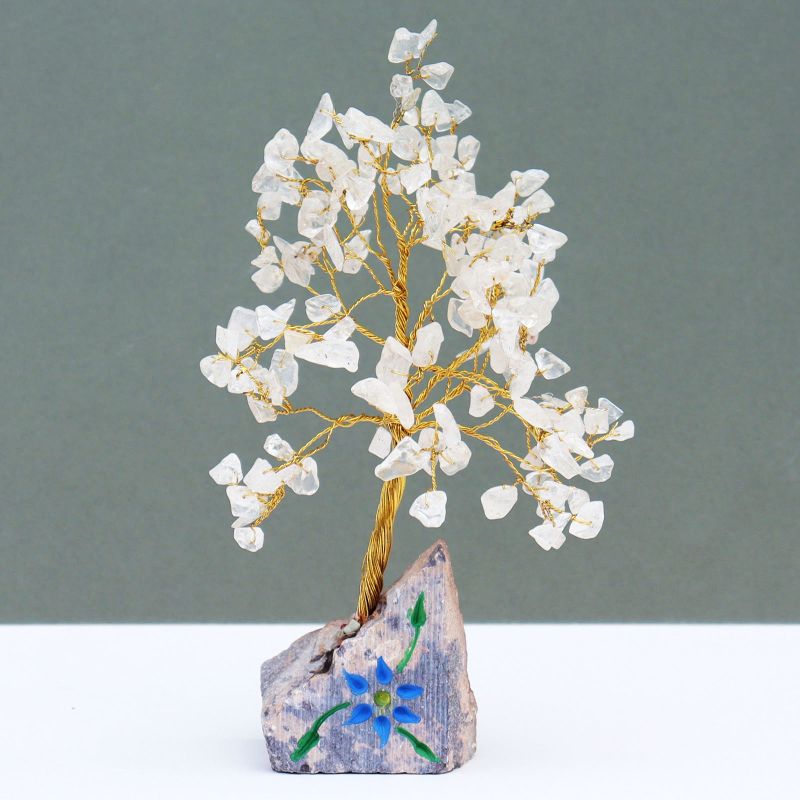 Indiase Edelstenen Boom - Steenkristal - 160 Stenen