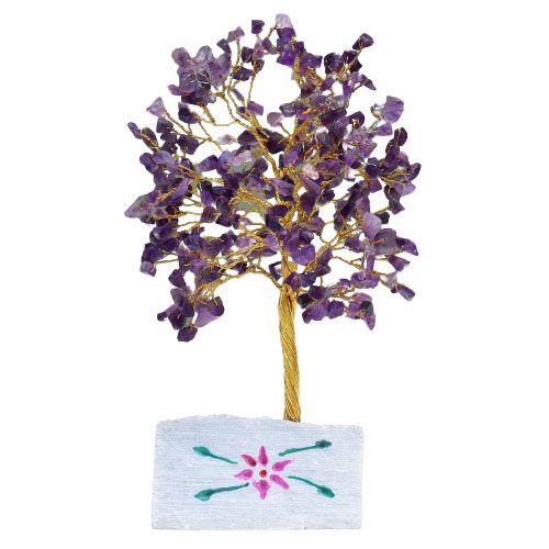 Indiase Edelstenen Boom - Amethist - 320 Stenen