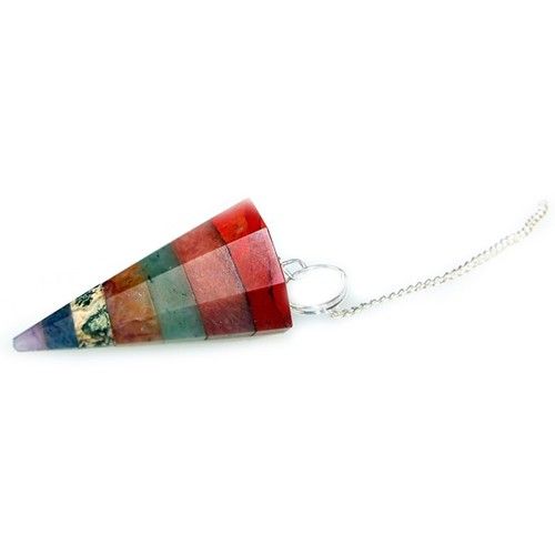 7-kantige Pendel in Chakra-stijl