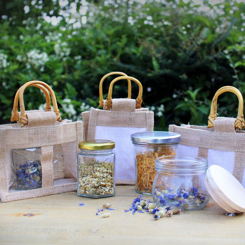 100% natuurlijk Cadeauzakje - drie potten