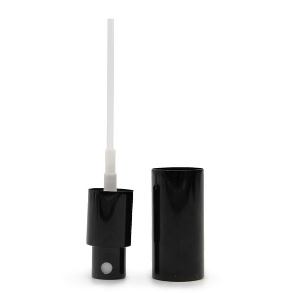Zwarte Spraydop voor Druppelflessen – 18 mm
