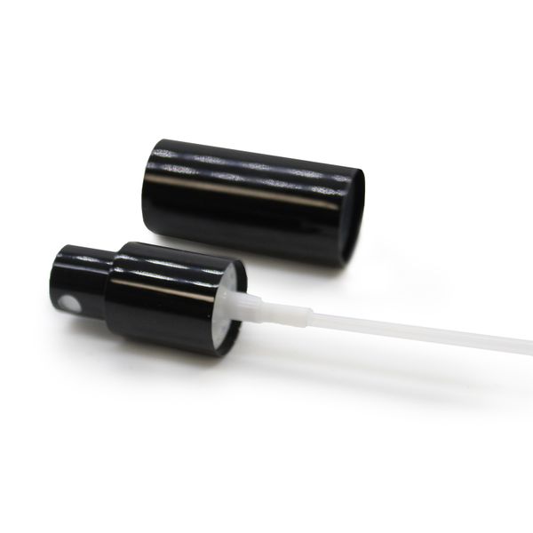 Zwarte Spraydop voor Druppelflessen – 18 mm