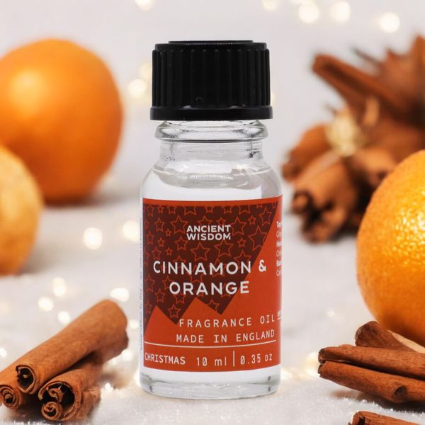 Huis Parfum/Geur Olie - 10ml - Kerst Kaneel & Sinaasappel
