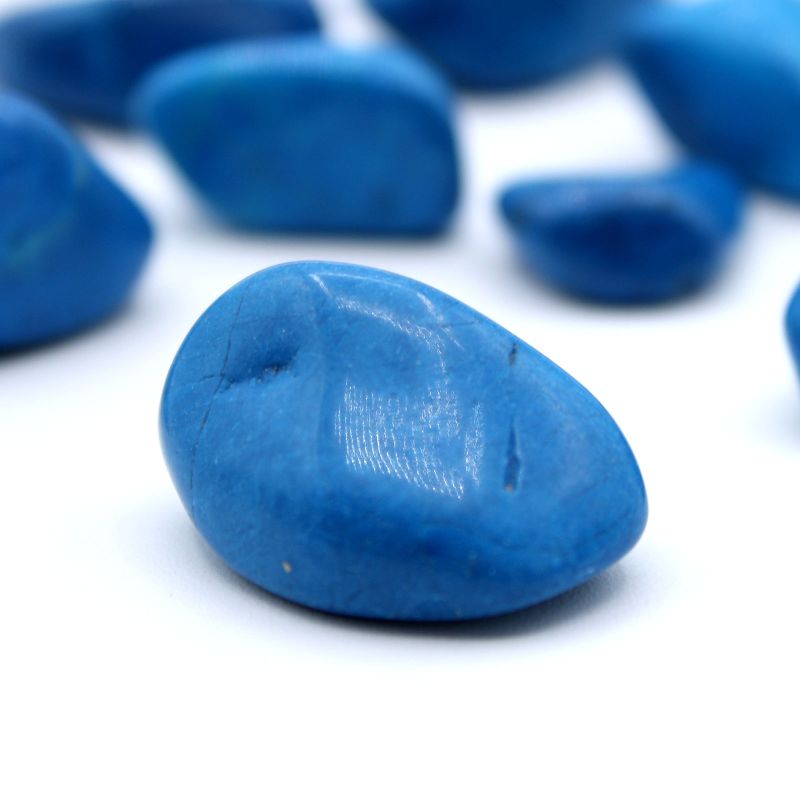 Gepolijste Tuimel Stenen - Large - Blauwe Howliet