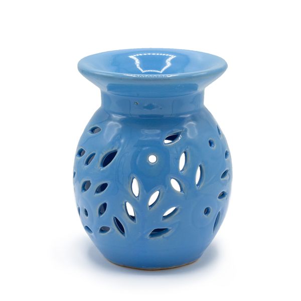 Oliebrander Bloem Motief - Blauw