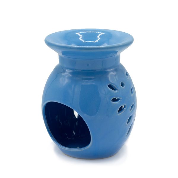 Oliebrander Bloem Motief - Blauw