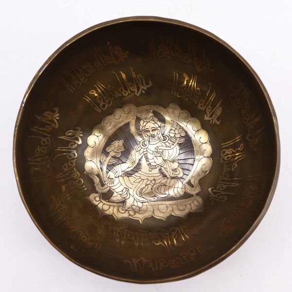 Messing Klankschaal - Gouden Tara - Speciale S'Bowl Set