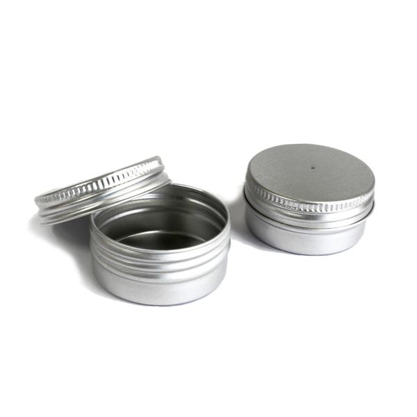 Aluminium Blikje met Schroefdeksel - 38x19mm - Inhoud 10ml