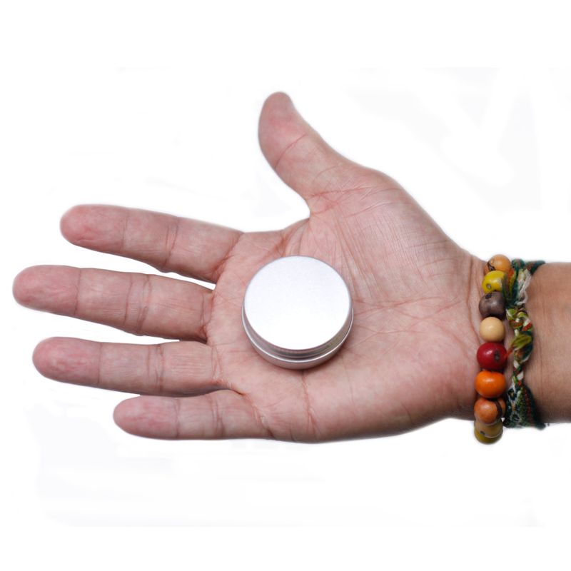 Aluminium Blikje met Schroefdeksel - 38x19mm - Inhoud 10ml