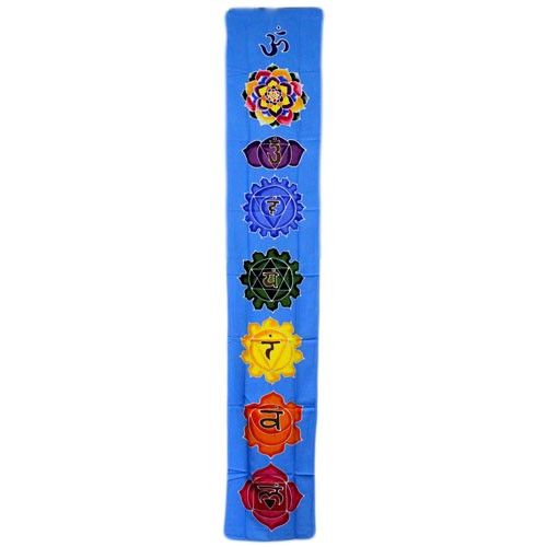 Chakra Banner - Hemels Blauw - 183 x 35cm
