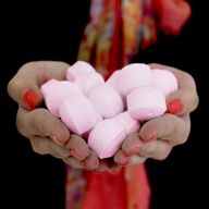 1.3Kg Doos Mini Bad Bom Pillen - Roos