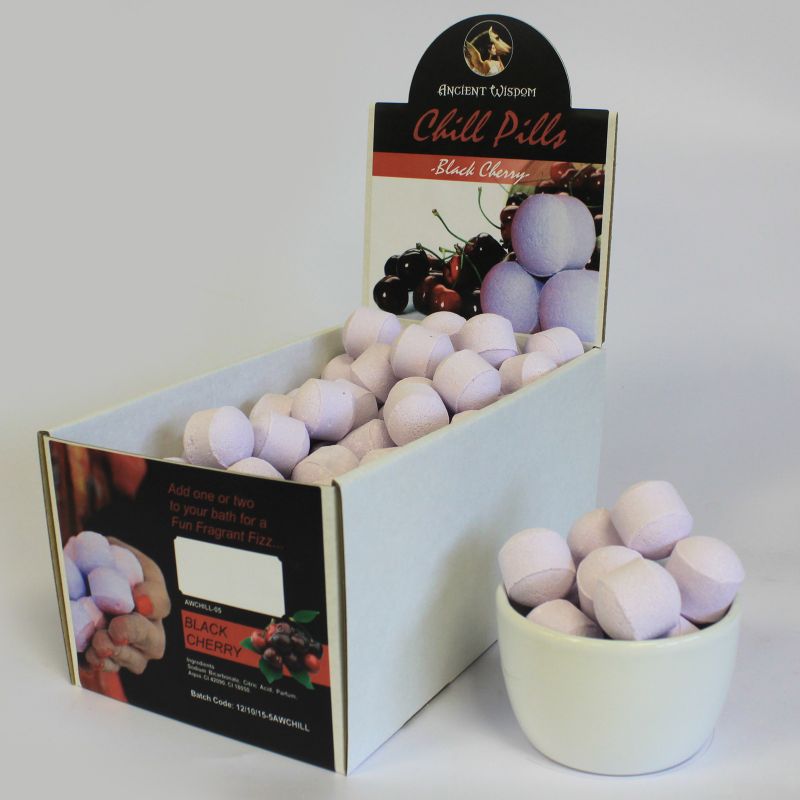 1.3Kg Doos Mini Bad Bom Pillen - Zwarte Kersen
