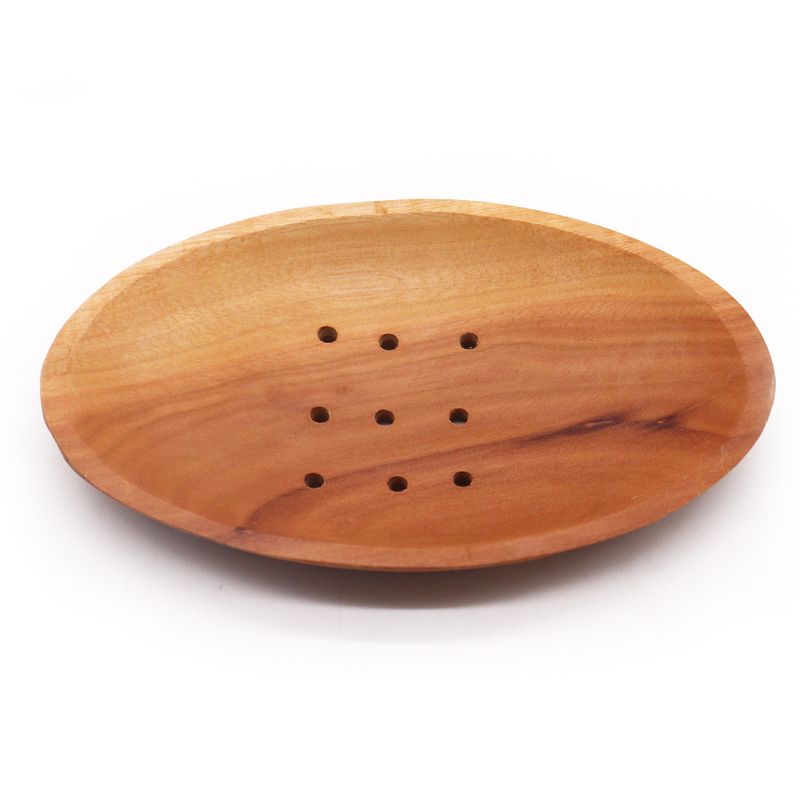 Klassiek Mahonie Zeepbakje - Ovaal