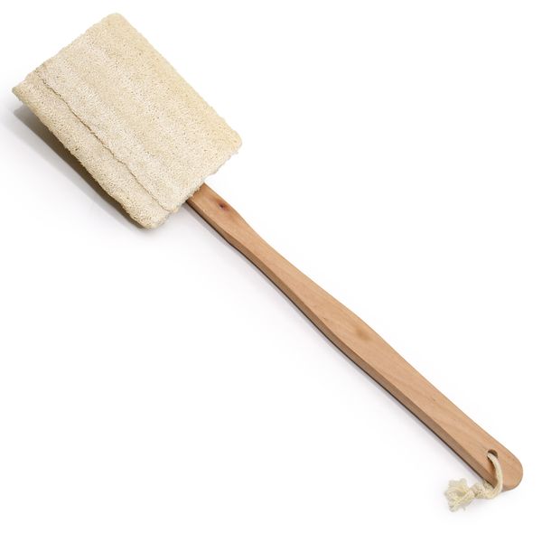 Loofah borstel met lange steel