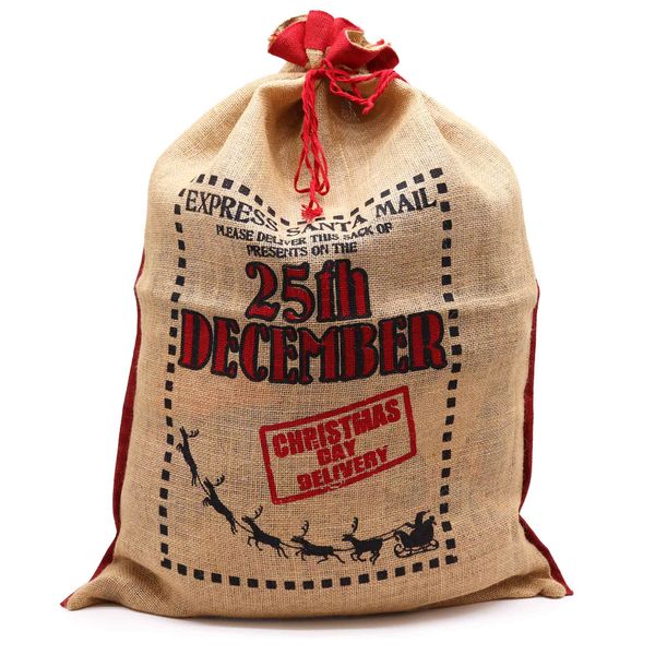 Jute Kerst Zak - 25th December
