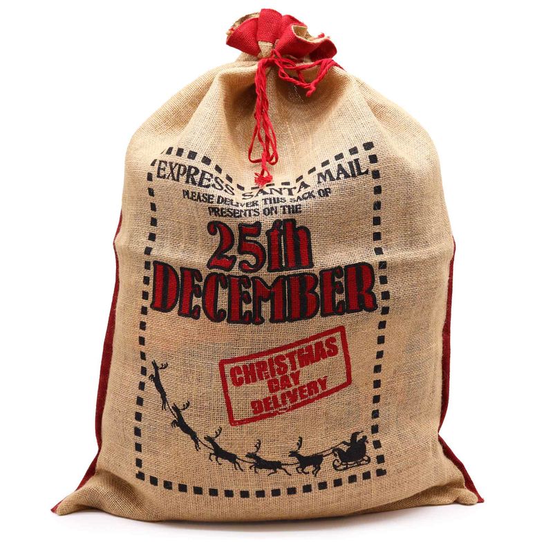 Jute Kerst Zak - 25th December