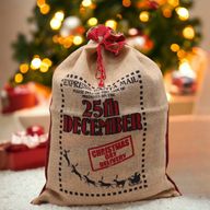 Jute Kerst Zak - 25th December