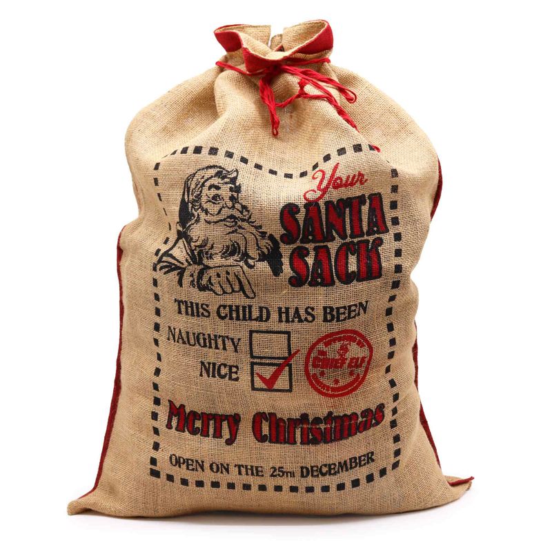 Jute Kerst Zak - This Child Has Been.. Nice!