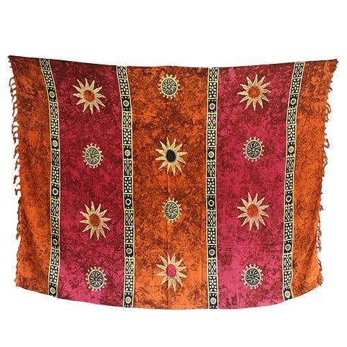 Balinese Sarongs - Zon Symbolen (4 verschillende kleuren)