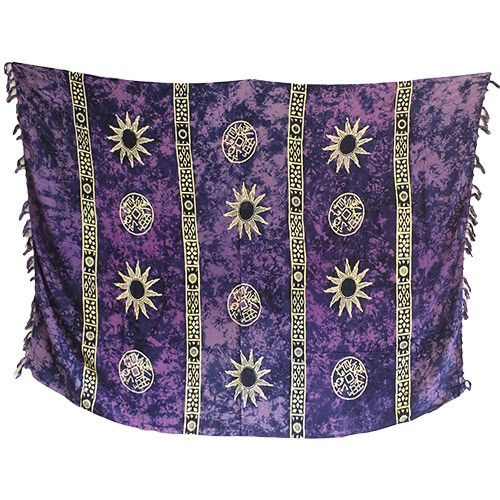 Balinese Sarongs - Zon Symbolen (4 verschillende kleuren)