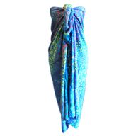 Bali Blokprint Sarong - Bloem Motief - (4 verschillende kleuren)