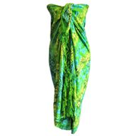 Bali Blokprint Sarong - Orchideeën - (4 verschillende kleuren)