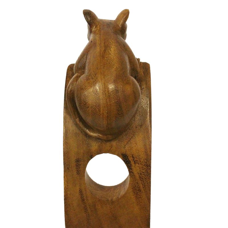 Houten Wijnfleshouder - Muis