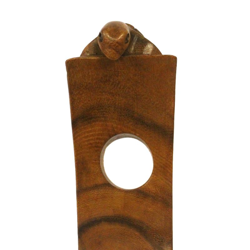 Houten Wijnfleshouder - Schildpad