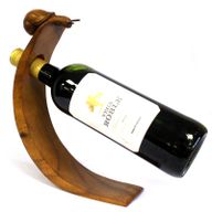 Houten Wijnfleshouder - Slak