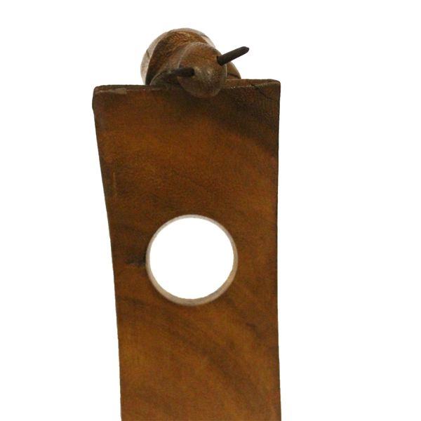 Houten Wijnfleshouder - Slak