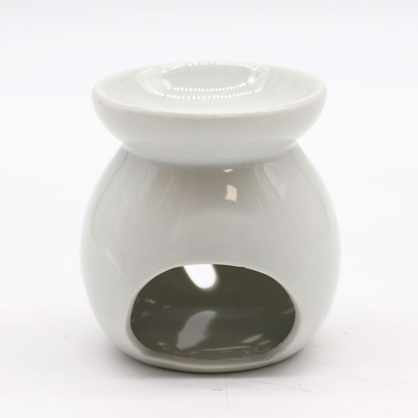 Keramiek Witte Oliebrander - Klein - Boom Motief